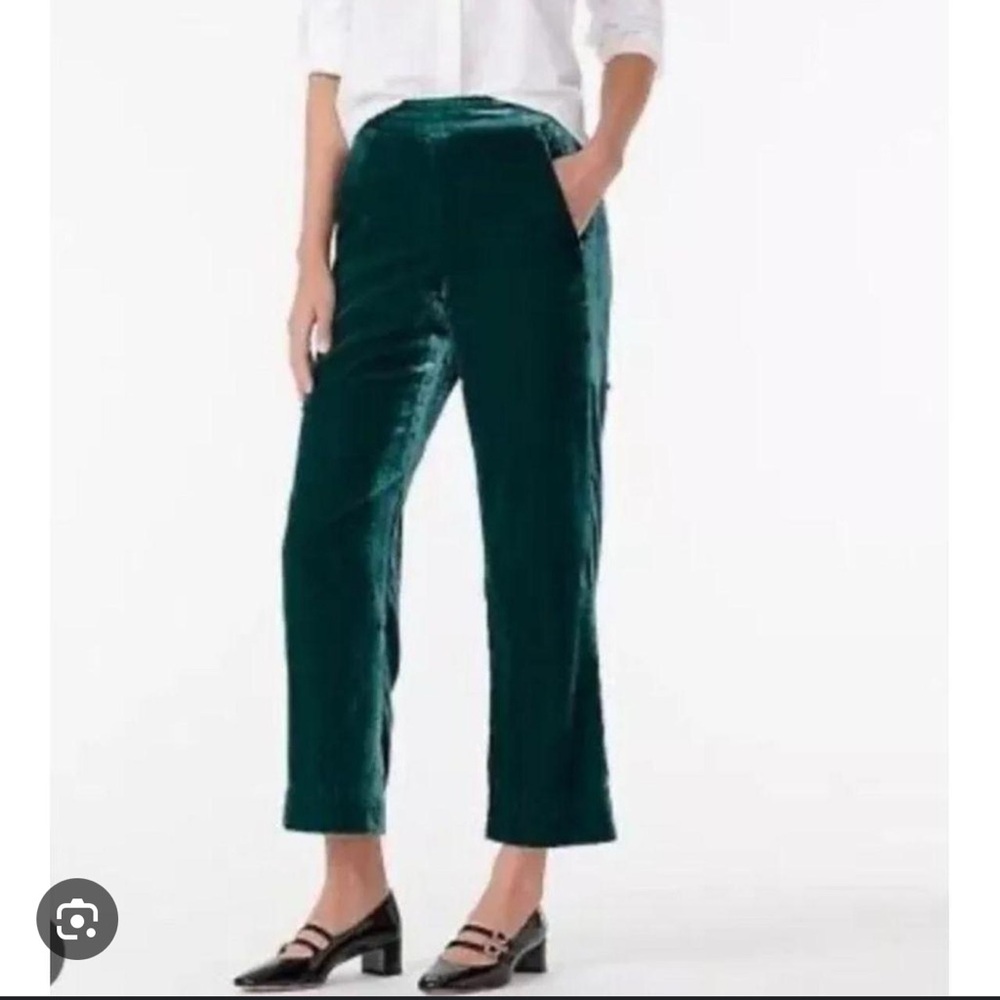 J Crew pull on Peyton pant in velvet 6P